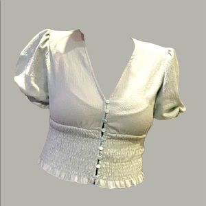 Cottagecore fairy grunge pastel blouse!!! Perfect for a summer picnic:)